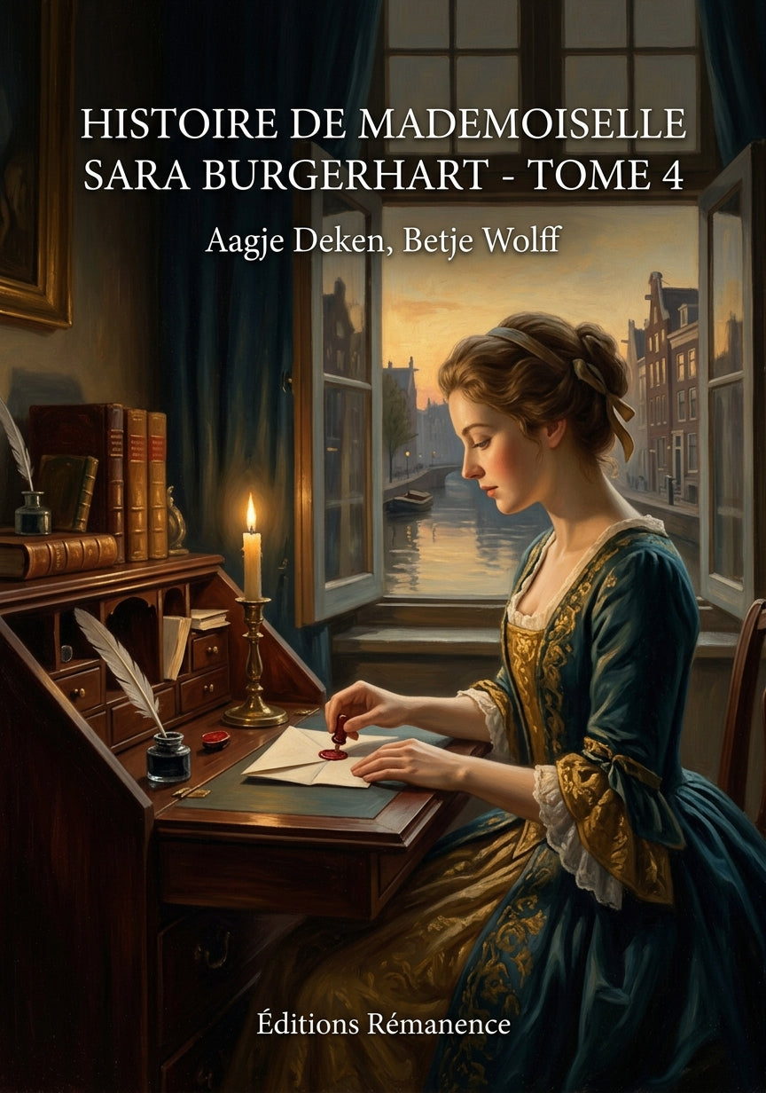 Livre Histoire de Mademoiselle Sara Burgerhart - Tome 4 par Aagje Deken, Betje Wolff - Couverture - Editions Remanence