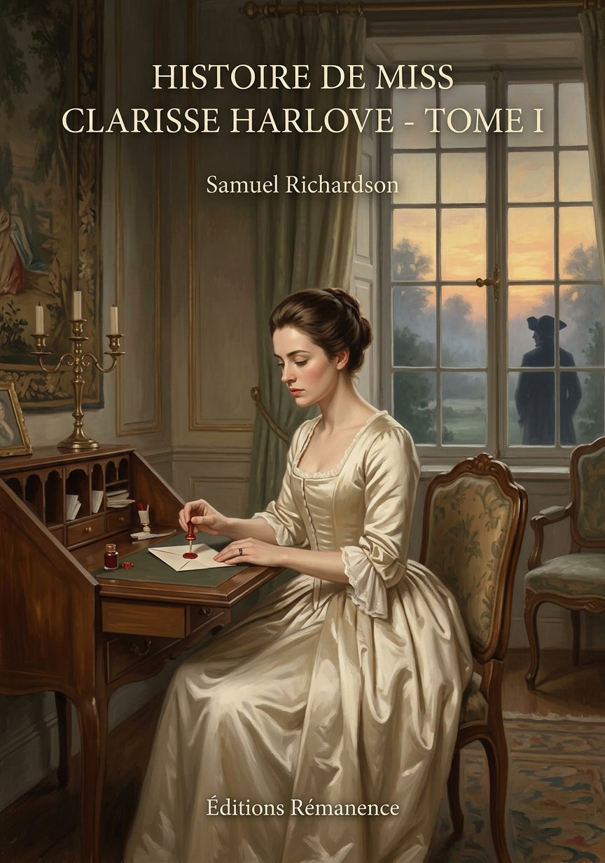 Livre Histoire de Miss Clarisse Harlove - Tome I par Samuel Richardson - Couverture - Editions Remanence