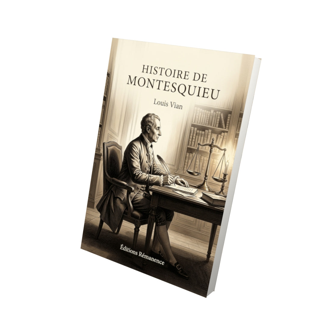Livre Histoire de Montesquieu par Louis Vian - Vue 3D - Editions Remanence