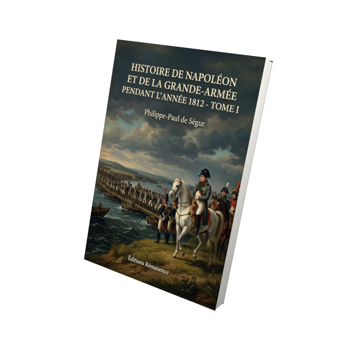 Livre Histoire de Napoléon et de la Grande-Armée pendant l'année 1812 - Tome I - Philippe-Paul de Ségur - Vue 3D - Editions Remanence