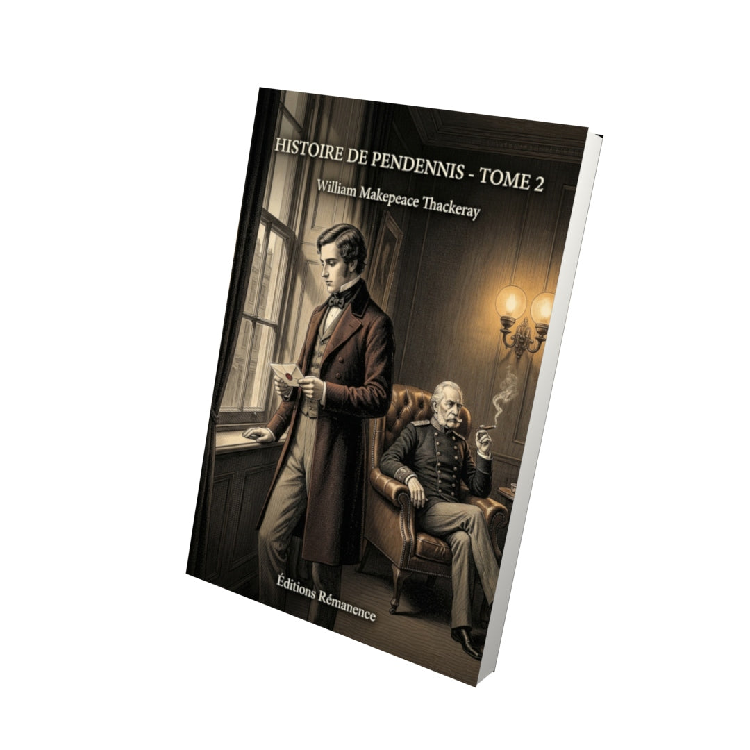 Livre Histoire de Pendennis - Tome 2 par William Makepeace Thackeray - Vue 3D - Editions Remanence