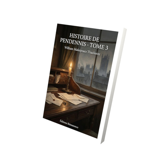 Livre Histoire de Pendennis - Tome 3 par William Makepeace Thackeray - Vue 3D - Editions Remanence