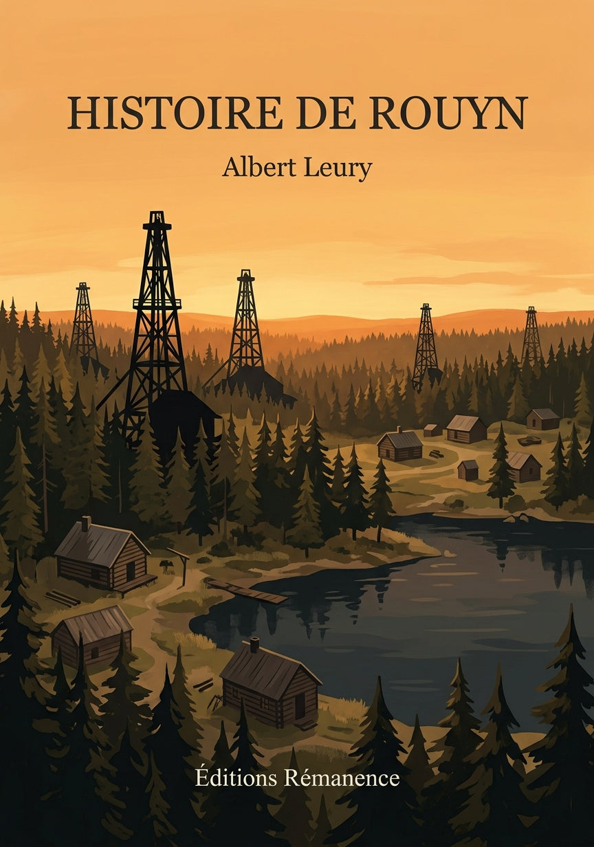 Livre Histoire de Rouyn par Albert Leury - Couverture - Editions Remanence