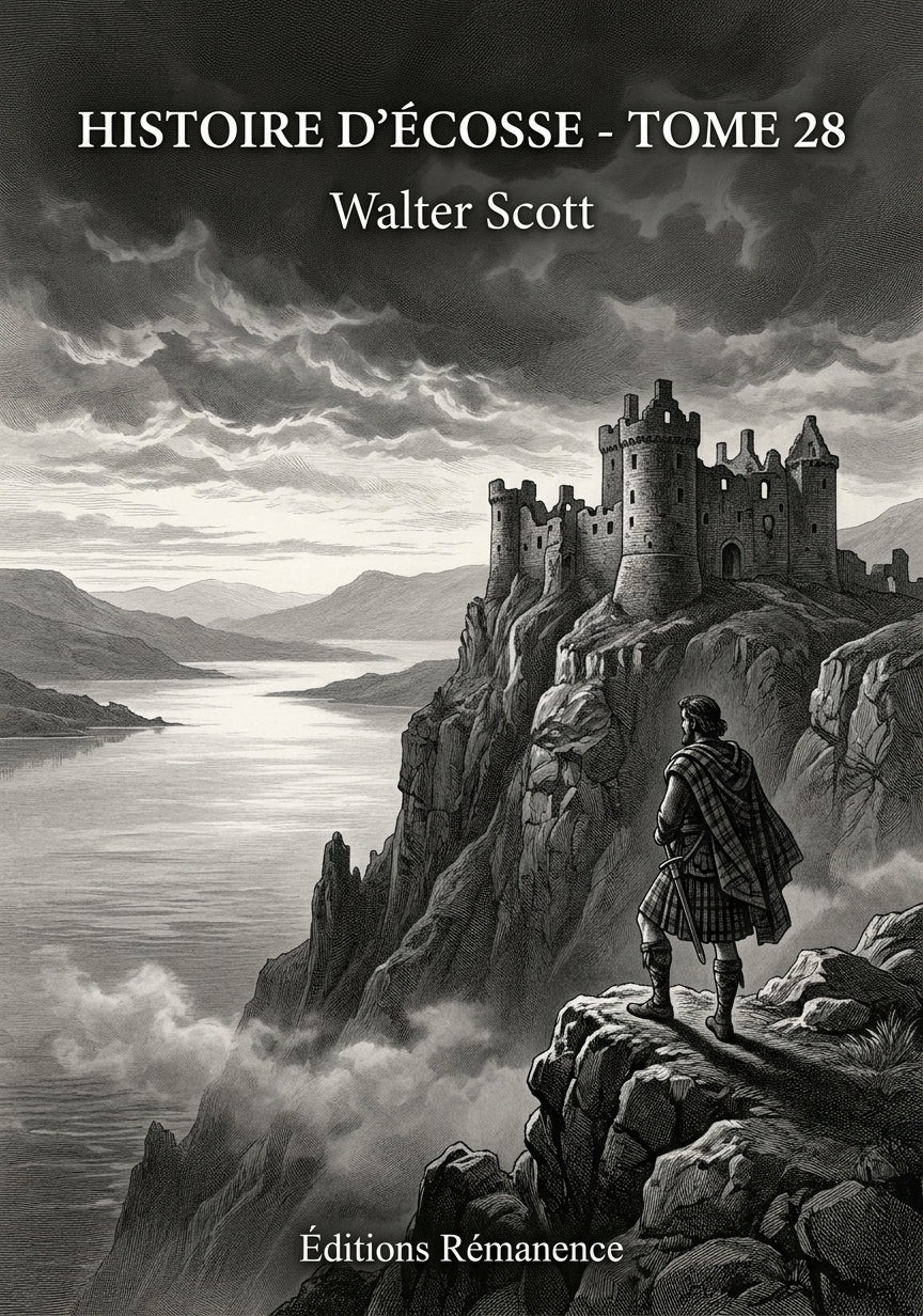 Livre Histoire d’Écosse - Tome 28 par Walter Scott - Couverture - Editions Remanence