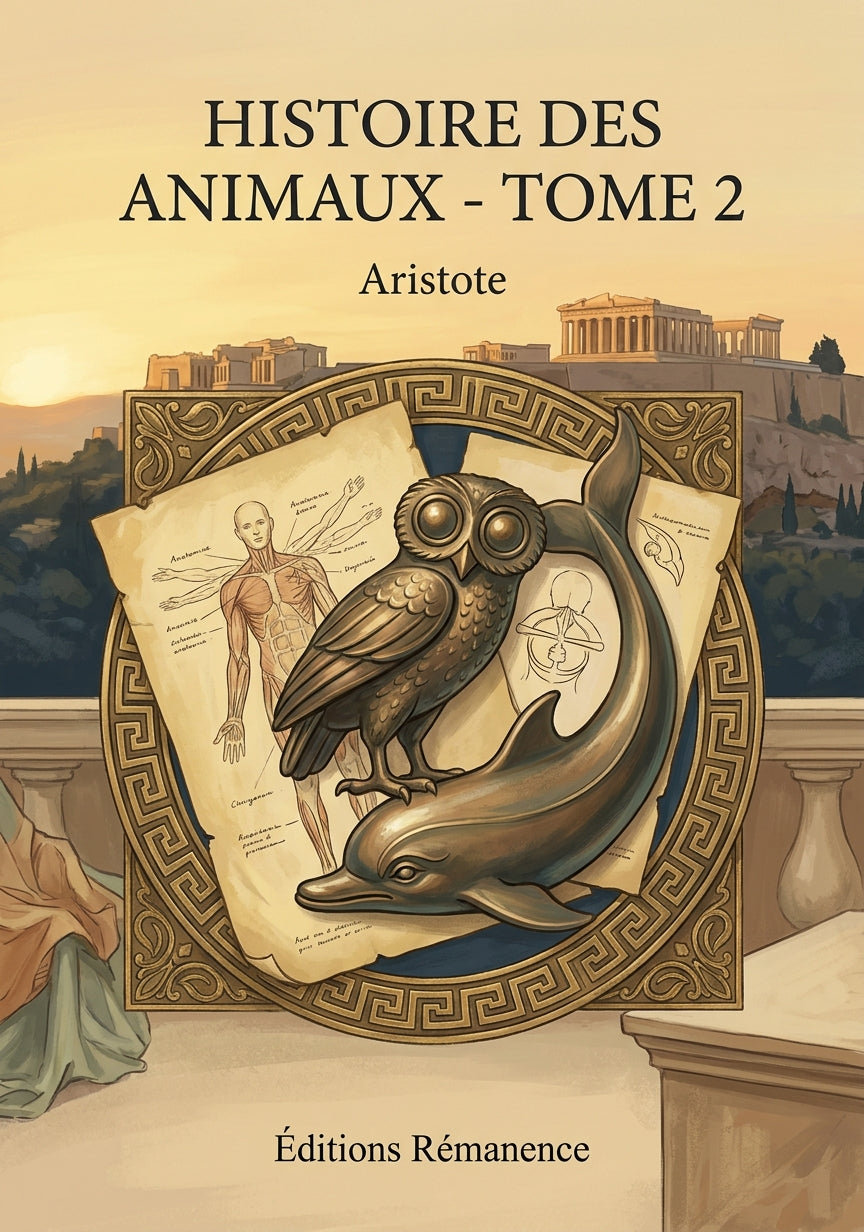 Livre Histoire des animaux - Tome 2 par Aristote - Couverture - Editions Remanence