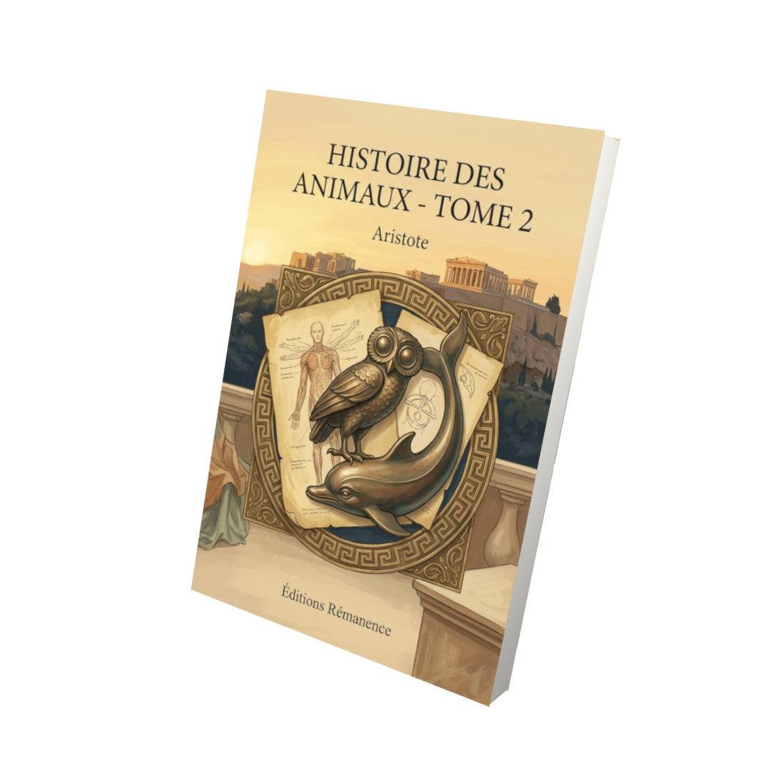 Livre Histoire des animaux - Tome 2 par Aristote - Vue 3D - Editions Remanence