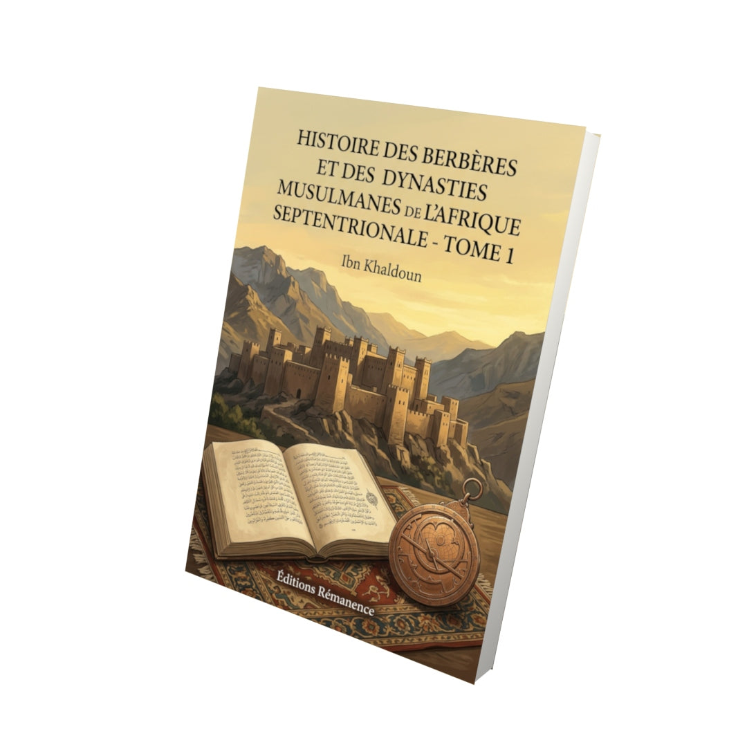 Livre Histoire des Berbères et des dynasties musulmanes de l'Afrique septentrionale - Tome 1 par Ibn Khaldoun - Vue 3D - Editions Remanence