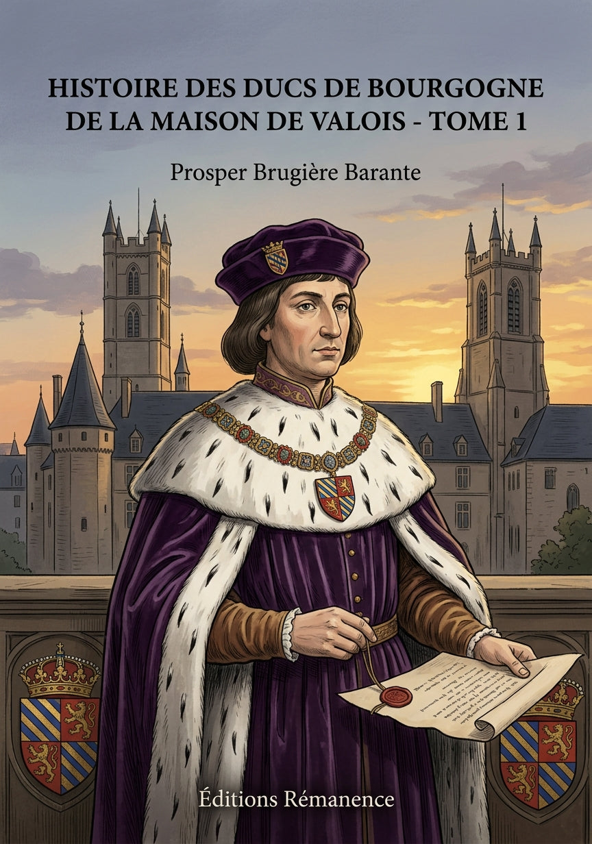 Livre Histoire des ducs de Bourgogne de la maison de Valois - Tome 10 par Prosper Brugière Barante - Couverture - Editions Remanence