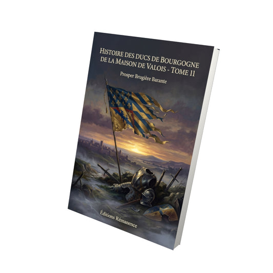 Livre Histoire des ducs de Bourgogne de la maison de Valois - Tome 11 par Prosper Brugière Barante - Vue 3D - Editions Remanence