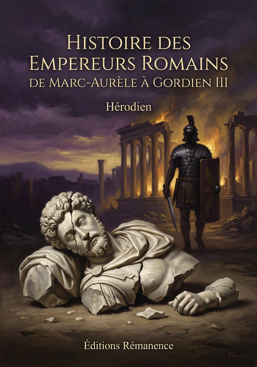 Livre Histoire des empereurs romains de Marc-Aurèle à Gordien III par Hérodien - Couverture - Editions Remanence