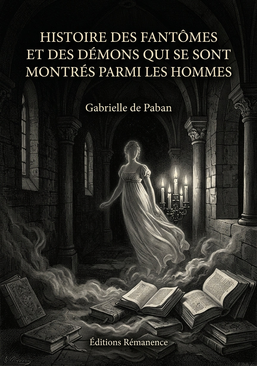 Livre Histoire des fantômes et des démons qui se sont montrés parmi les hommes par Gabrielle de Paban - Couverture - Editions Remanence