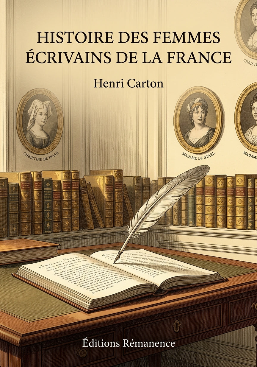 Livre Histoire des femmes écrivains de la France par Henri Carton - Couverture - Editions Remanence