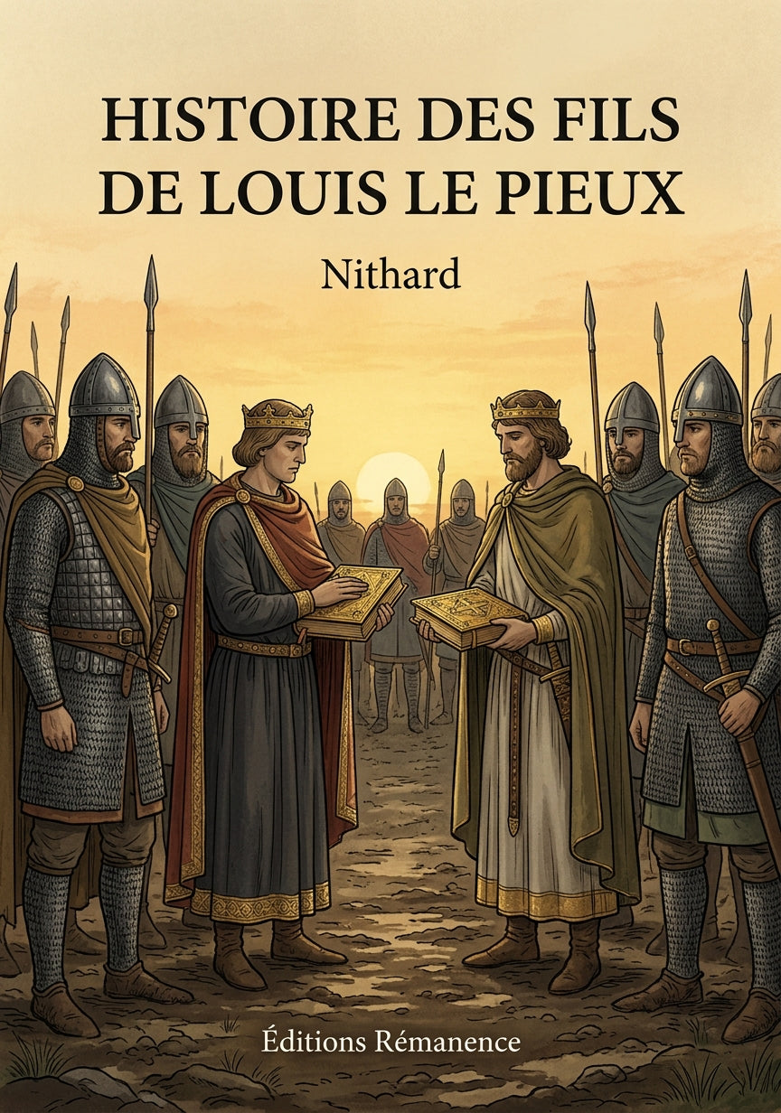 Livre Histoire des fils de Louis le Pieux par Nithard - Couverture - Editions Remanence