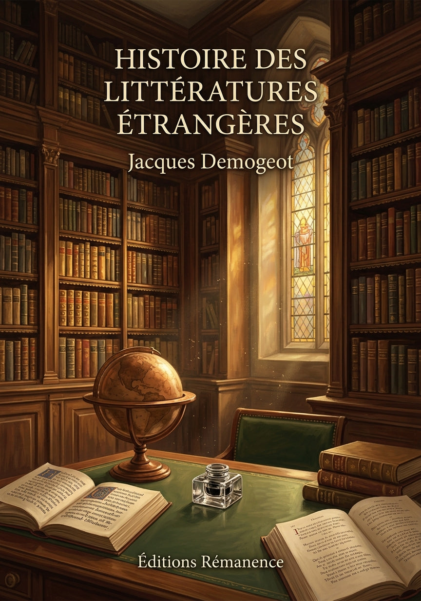 Livre Histoire des littératures étrangères par Jacques Demogeot - Couverture - Editions Remanence
