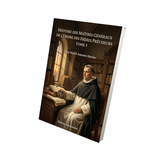 Livre Histoire des maîtres généraux de l'ordre des frères prêcheurs Tome 5 - Père Daniel-Antonin Mortier - Vue 3D - Editions Remanence