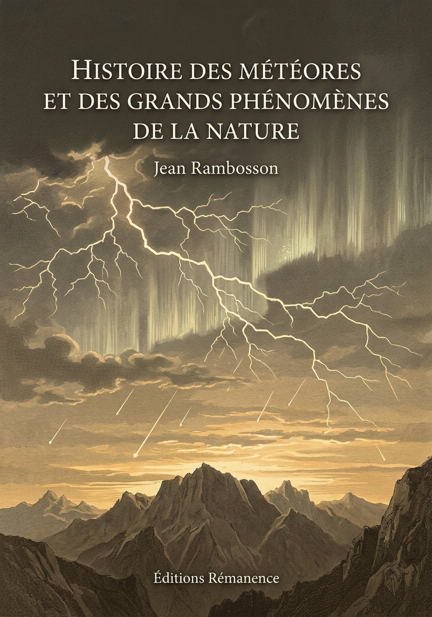 Livre Histoire des météores et des grands phénomènes de la nature par Jean Rambosson - Couverture - Editions Remanence
