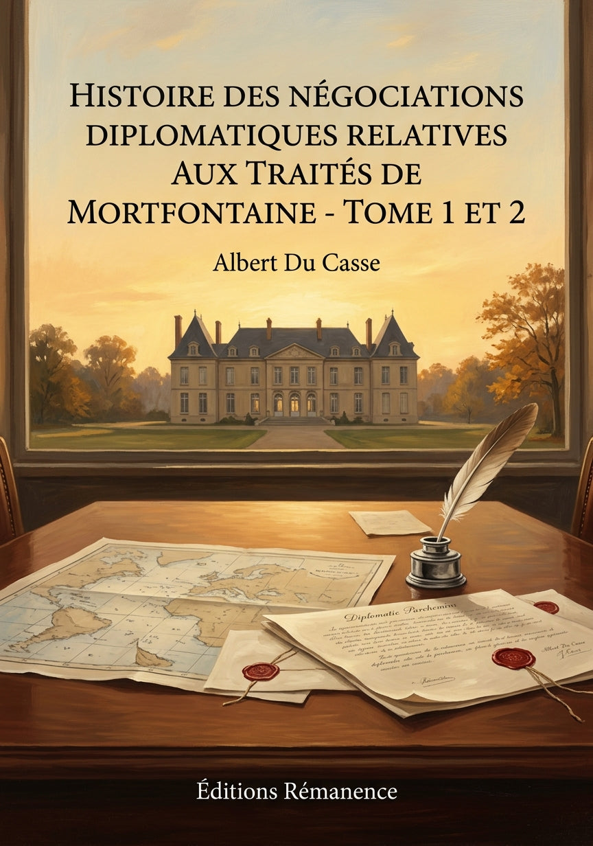 Livre Histoire des négociations diplomatiques relatives aux traités de Mortfontaine - Tome 1 et 2 par Albert Du Casse - Couverture - Editions Remanence