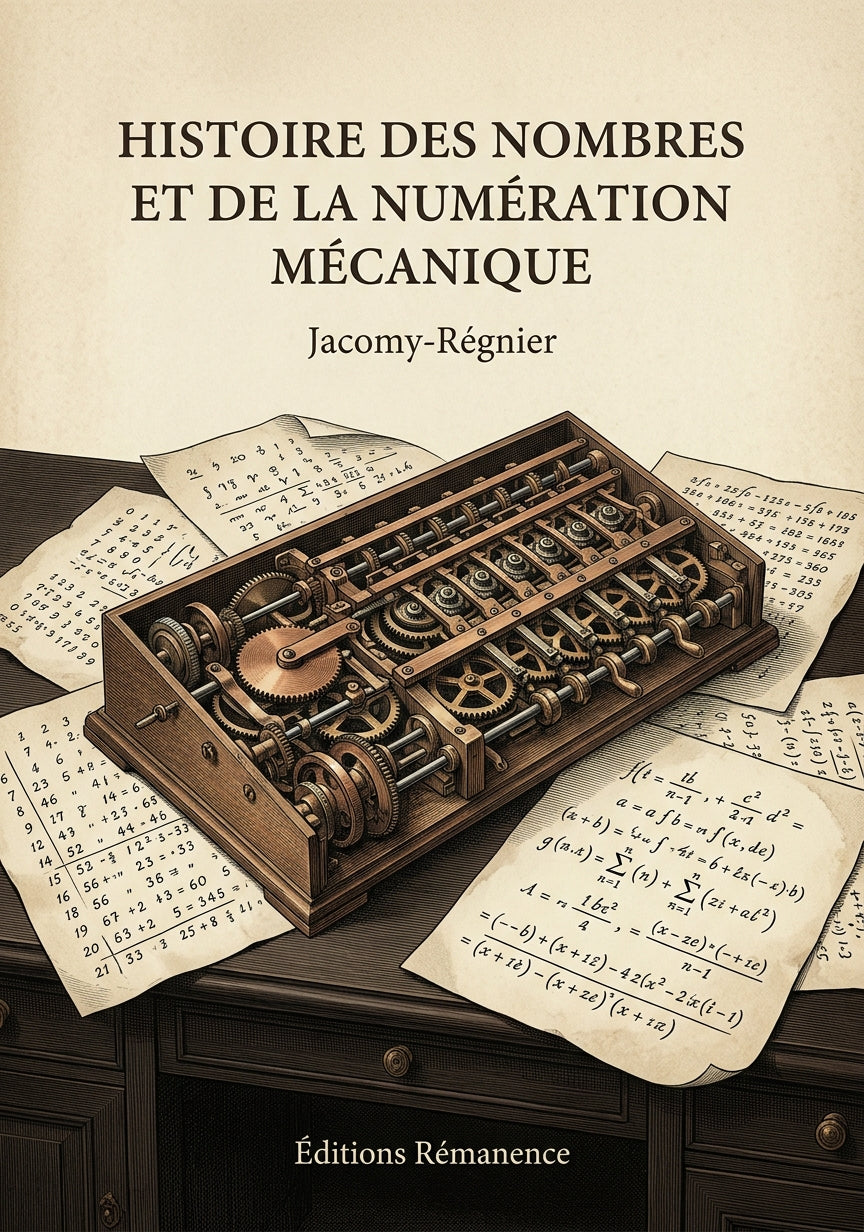 Histoire des nombres et de la numération mécanique - Jacomy-Régnier (Couverture)