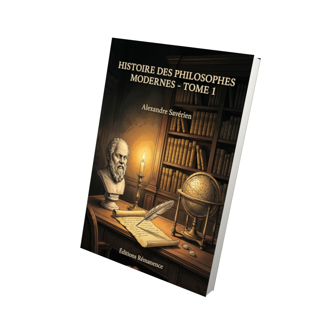 Livre Histoire des philosophes modernes - Tome 4 par Alexandre Savérien - Vue 3D - Editions Remanence