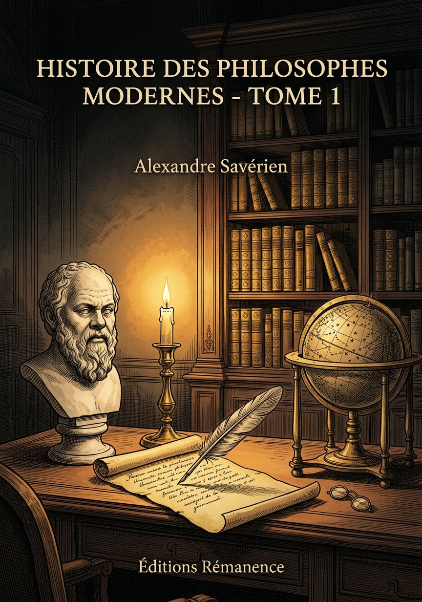Livre Histoire des philosophes modernes - Tome 5 par Alexandre Savérien - Couverture - Editions Remanence