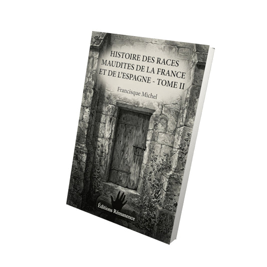 Livre Histoire des races maudites de la France et de l’Espagne - Tome II par Francisque Michel - Vue 3D - Editions Remanence