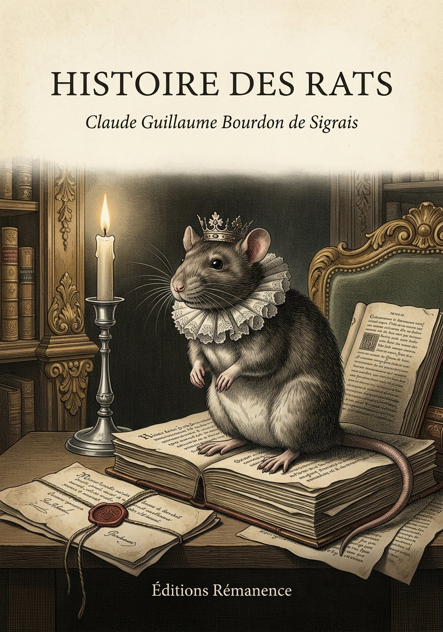 Histoire des rats - Claude Guillaume Bourdon de Sigrais (Couverture)
