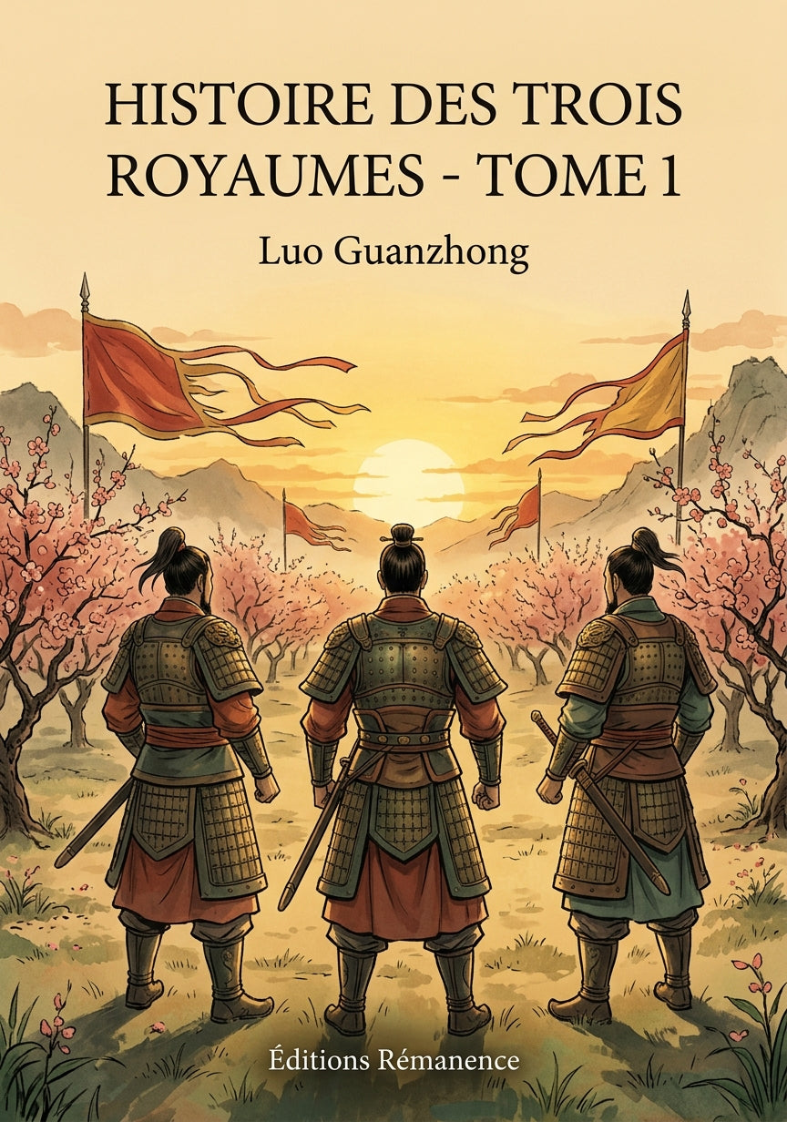 Livre Histoire des Trois Royaumes - Tome 1 par Luo Guanzhong - Couverture - Editions Remanence