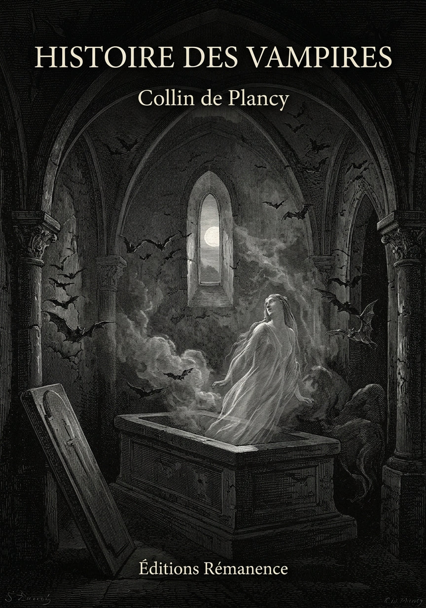Livre Histoire des Vampires par Collin de Plancy - Couverture - Editions Remanence