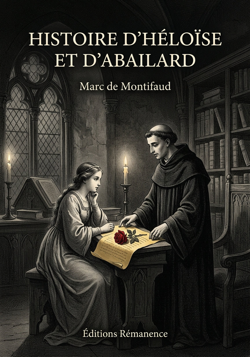 Livre Histoire d’Héloïse et d’Abailard par Marc de Montifaud - Couverture - Editions Remanence