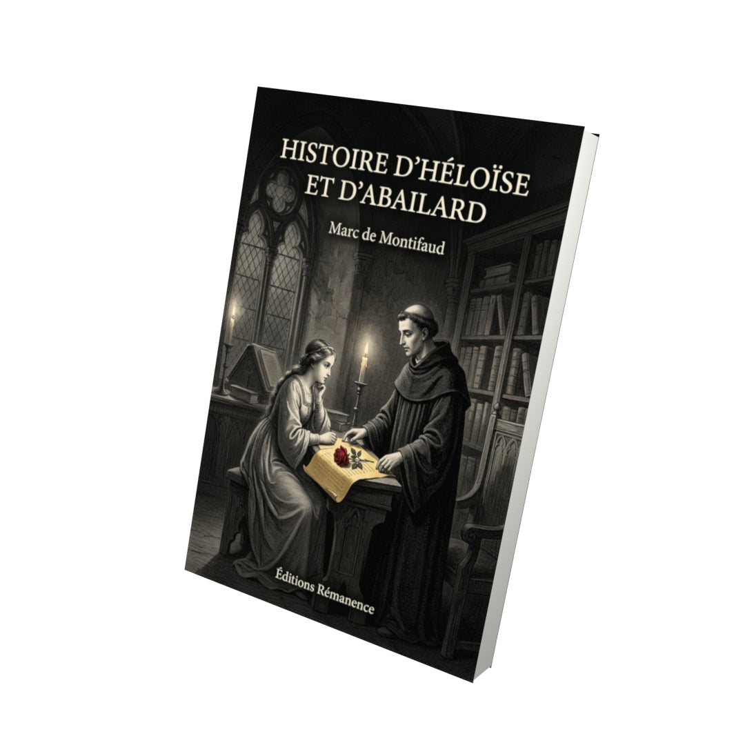 Livre Histoire d’Héloïse et d’Abailard par Marc de Montifaud - Vue 3D - Editions Remanence