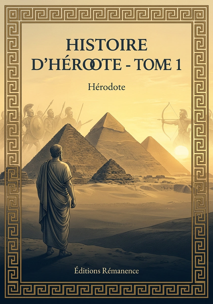 Livre Histoire d’Hérodote - Tome 1 par Hérodote - Couverture - Editions Remanence