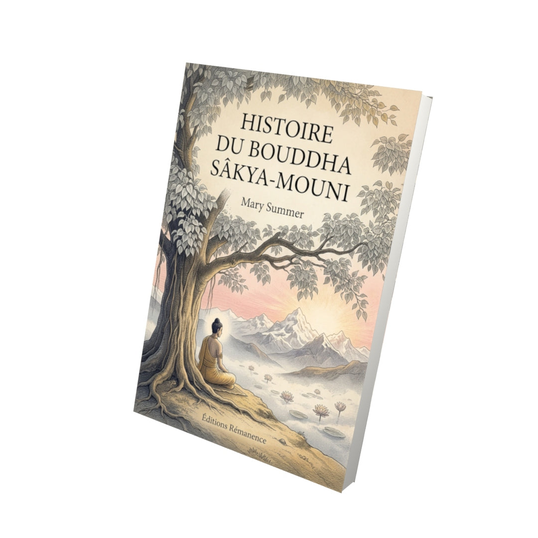 Livre Histoire du Bouddha Sâkya-Mouni par Mary Summer - Vue 3D - Editions Remanence
