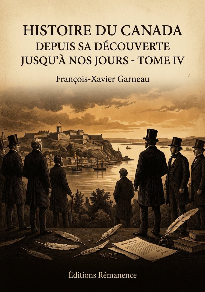 Histoire du Canada depuis sa découverte jusqu'à nos jours - Tome IV - François-Xavier Garneau (Couverture)