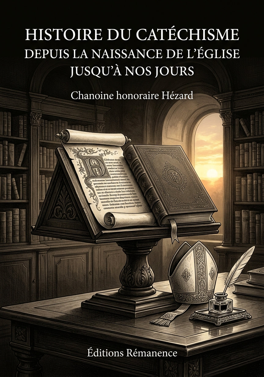 Livre Histoire du catéchisme depuis la naissance de l’Église jusqu’à nos jours par Chanoine honoraire Hézard - Couverture - Editions Remanence