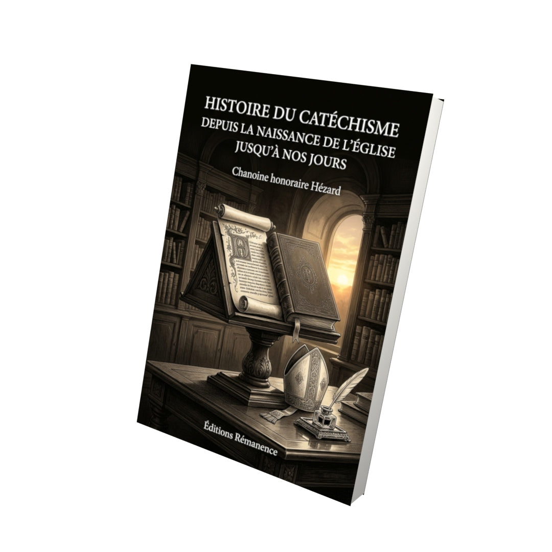 Livre Histoire du catéchisme depuis la naissance de l’Église jusqu’à nos jours par Chanoine honoraire Hézard - Vue 3D - Editions Remanence