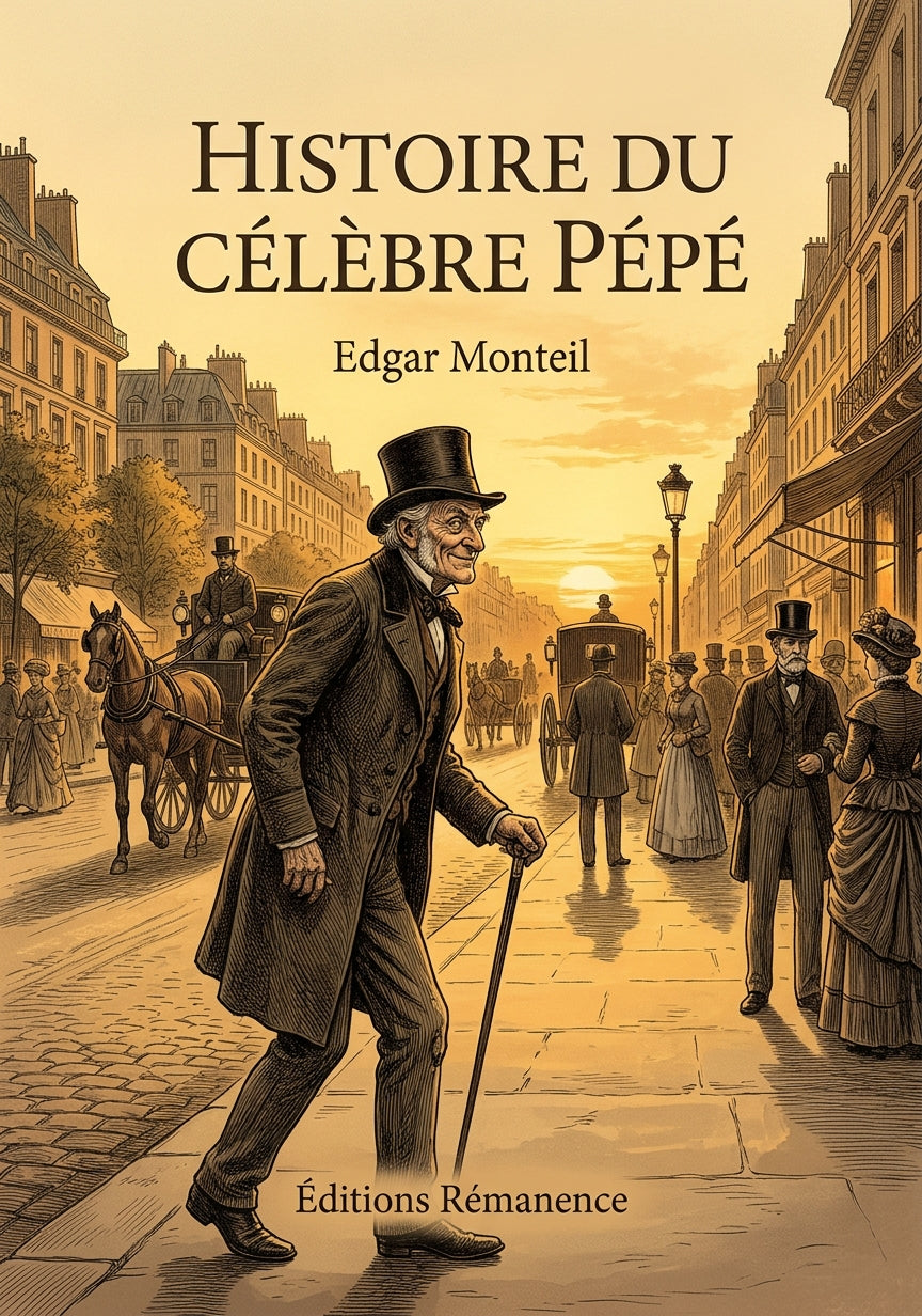 Livre Histoire du célèbre Pépé par Edgar Monteil - Couverture - Editions Remanence