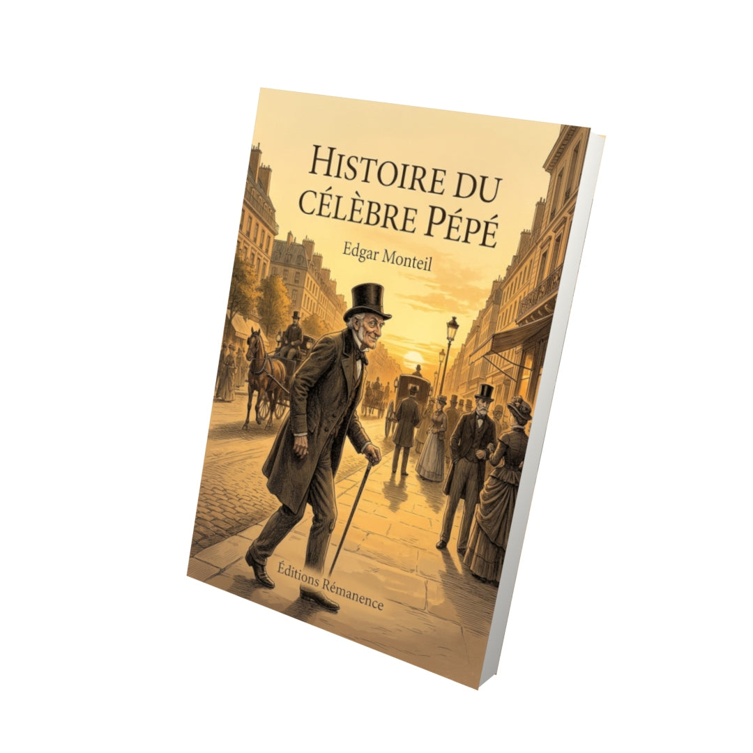Livre Histoire du célèbre Pépé par Edgar Monteil - Vue 3D - Editions Remanence