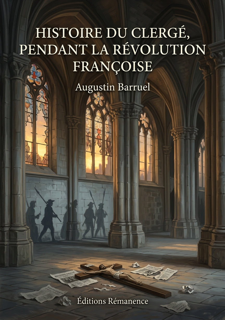Livre Histoire du clergé, pendant la révolution françoise par Augustin Barruel - Couverture - Editions Remanence