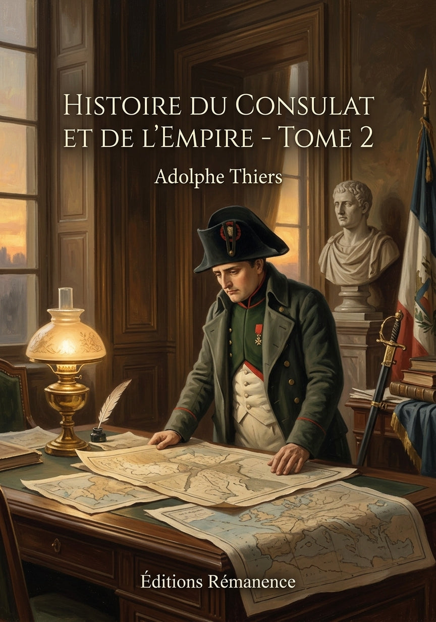 Livre Histoire du Consulat et de l’Empire - Tome 2 par Adolphe Thiers - Couverture - Editions Remanence