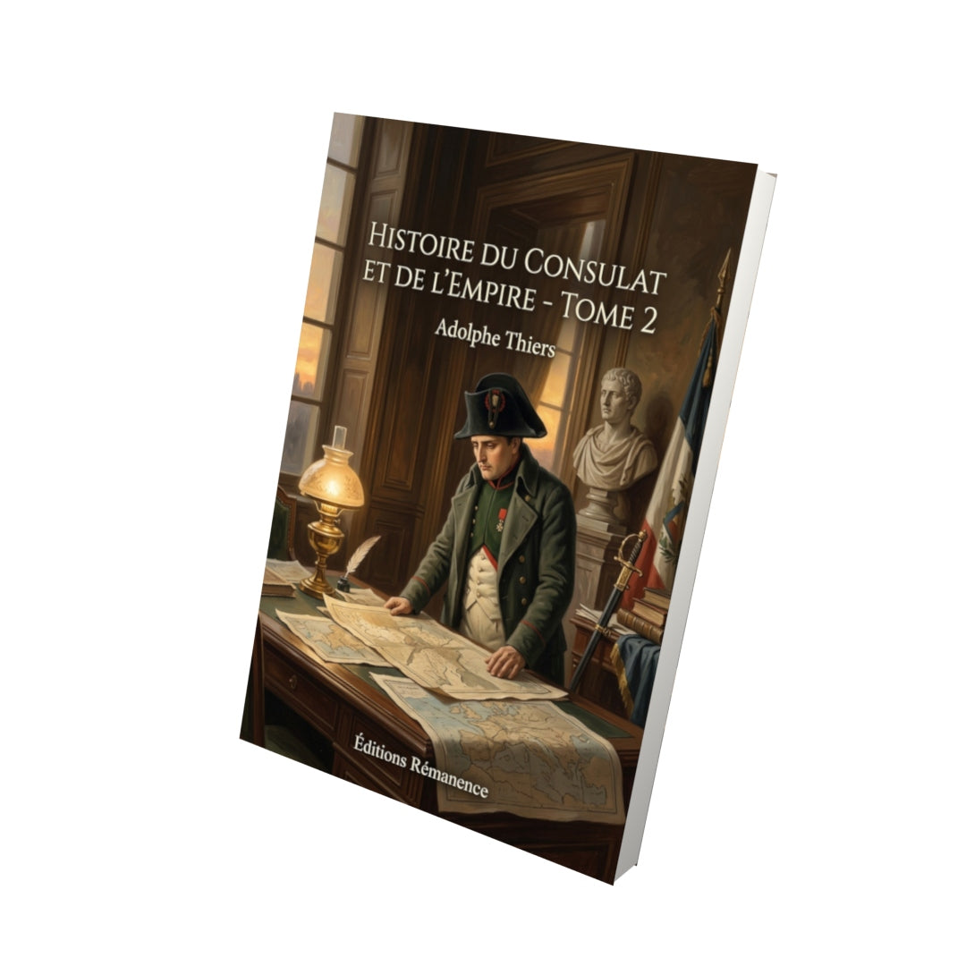 Livre Histoire du Consulat et de l’Empire - Tome 2 par Adolphe Thiers - Vue 3D - Editions Remanence