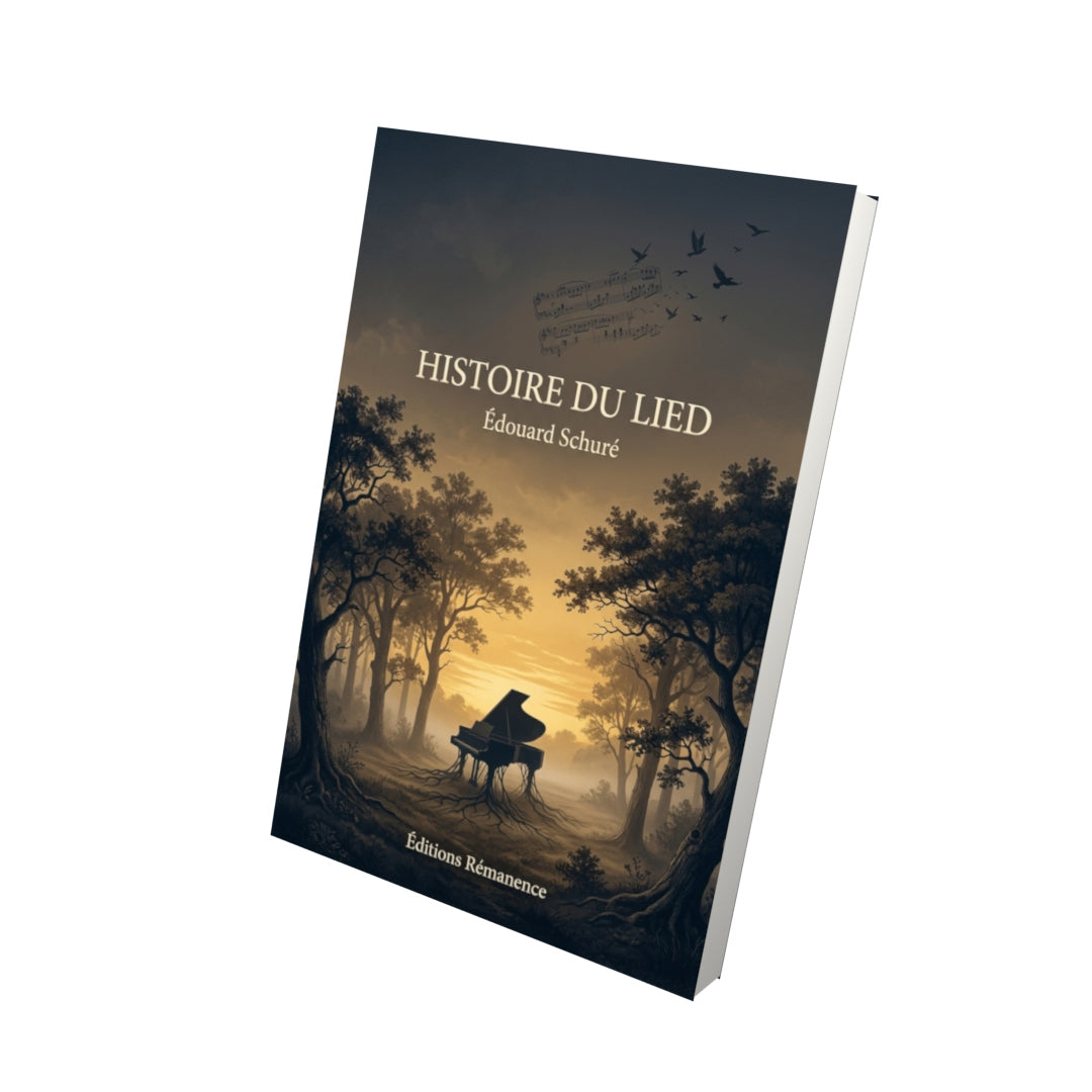 Livre Histoire du lied par Édouard Schuré - Vue 3D - Editions Remanence