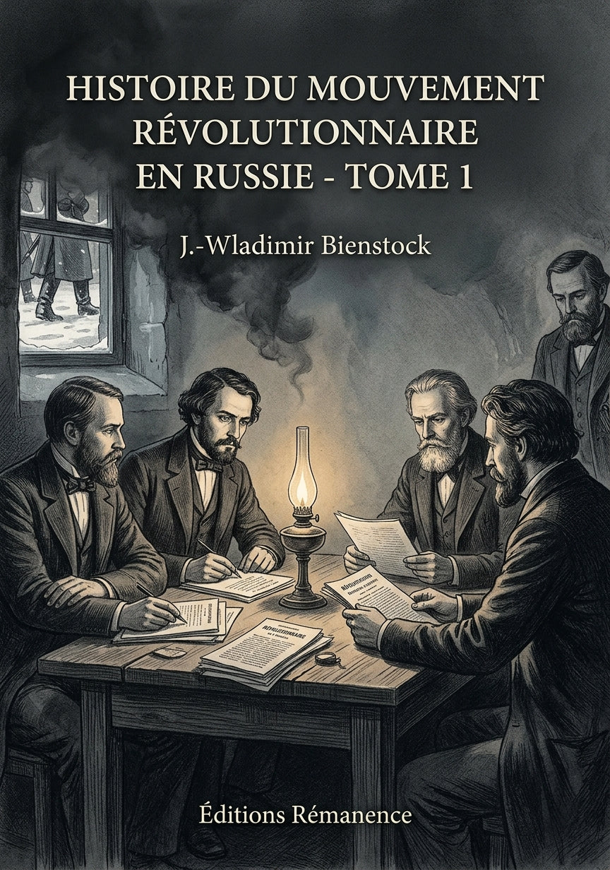 Livre Histoire du mouvement révolutionnaire en Russie - Tome 1 par J.-Wladimir Bienstock - Couverture - Editions Remanence