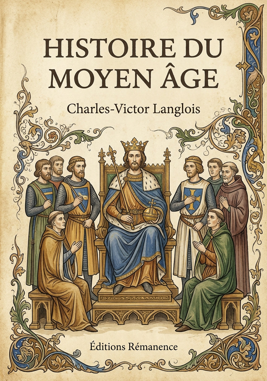 Livre Histoire du Moyen Âge par Charles-Victor Langlois - Couverture - Editions Remanence