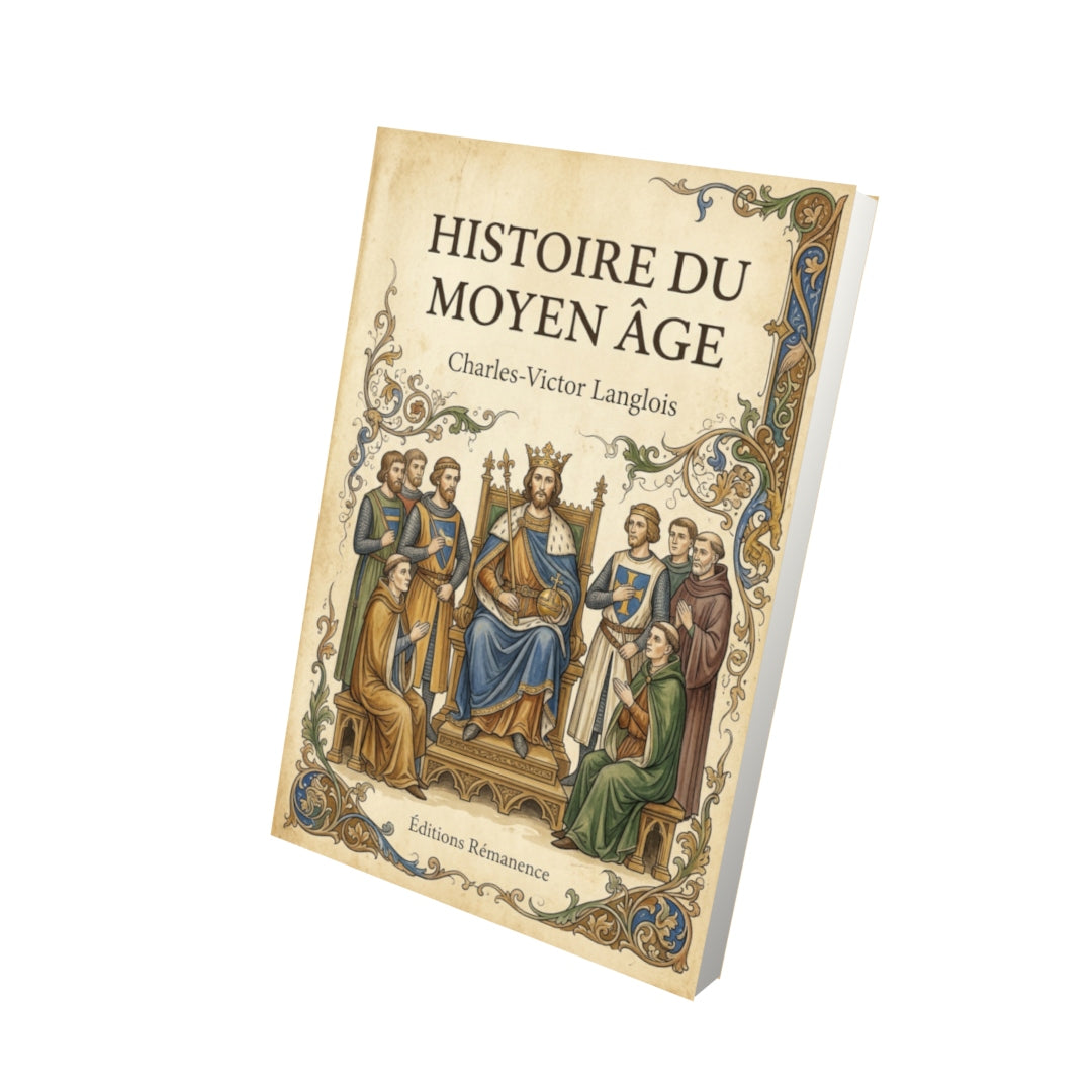 Livre Histoire du Moyen Âge par Charles-Victor Langlois - Vue 3D - Editions Remanence