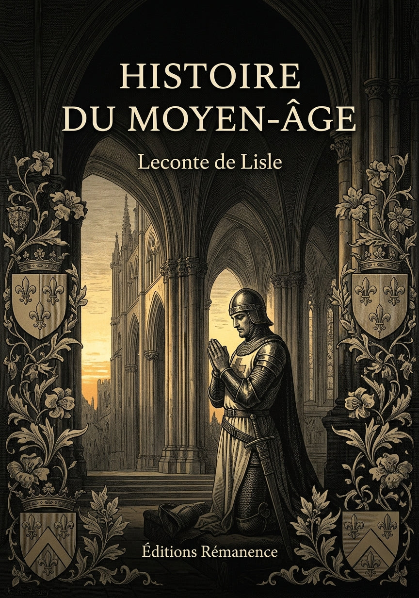 Livre Histoire du Moyen-Âge par Leconte de Lisle - Couverture - Editions Remanence