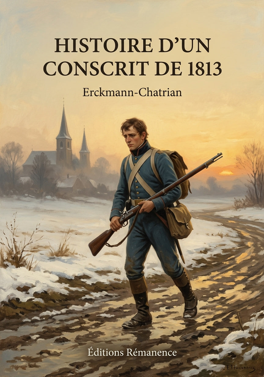 Livre Histoire d’un conscrit de 1813 par Erckmann-Chatrian - Couverture - Editions Remanence