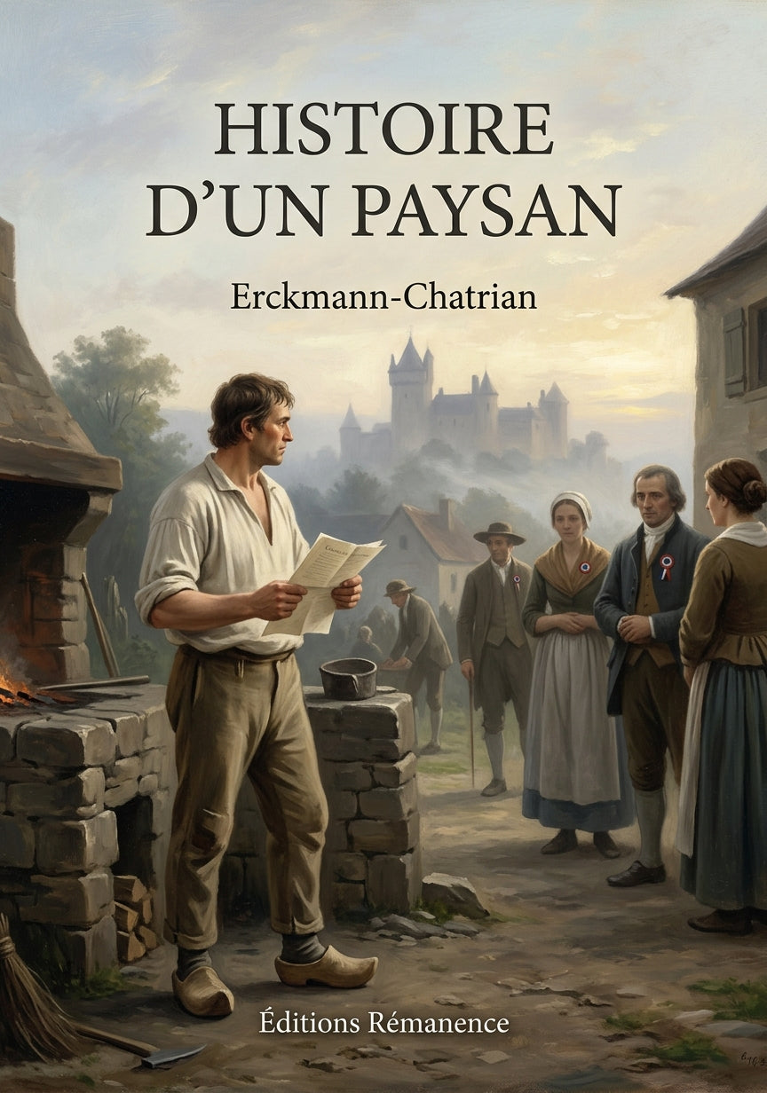 Livre Histoire d’un paysan par Erckmann-Chatrian - Couverture - Editions Remanence