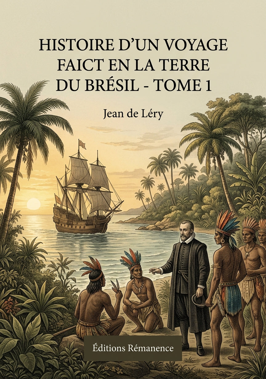 Livre Histoire d’un voyage faict en la terre du Brésil - Tome 2 par Jean de Léry - Couverture - Editions Remanence