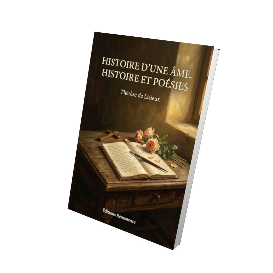 Livre Histoire d’une âme. Histoire et poésies par Thérèse de Lisieux - Vue 3D - Editions Remanence