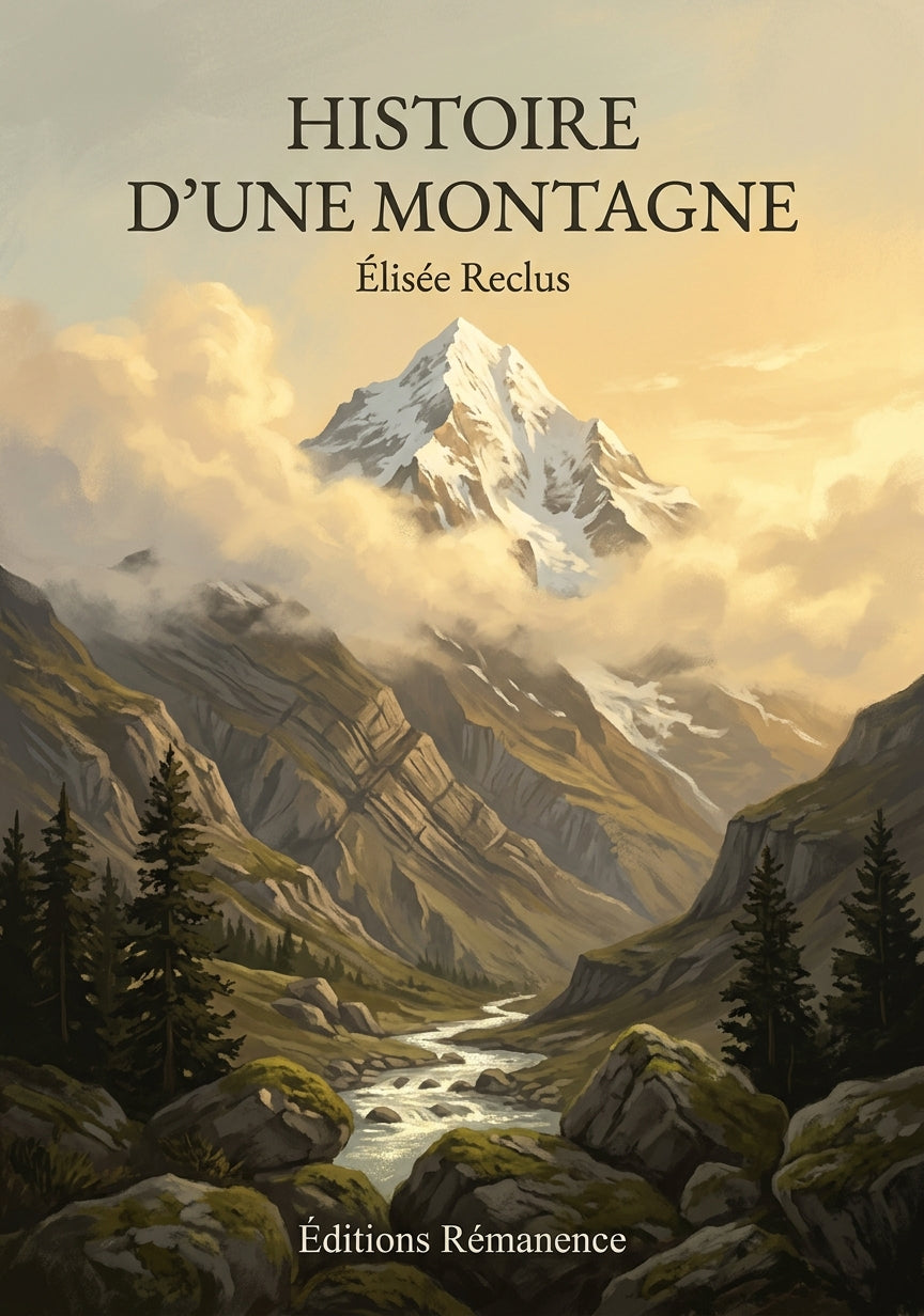 Livre Histoire d’une montagne par Élisée Reclus - Couverture - Editions Remanence